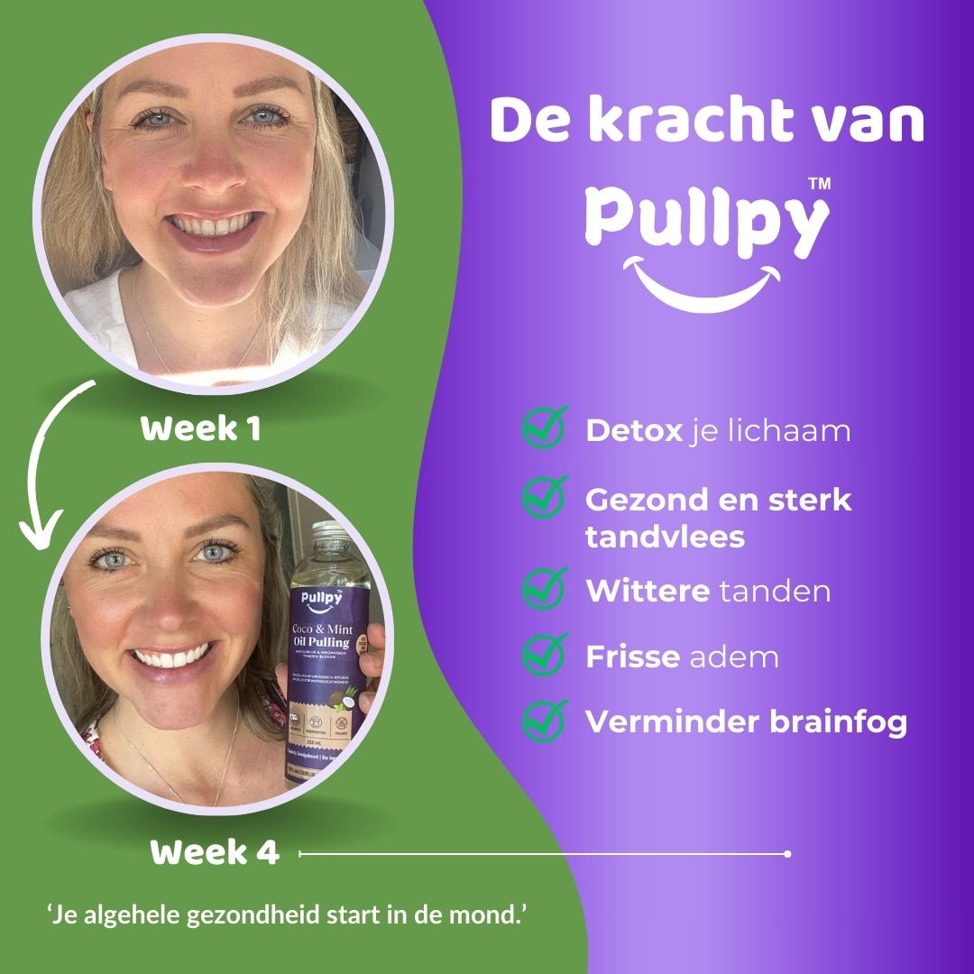 DUO COMBO Mondspoeling Oil Pulling Coco & Mint met 8 Oliën + Vitamines D3, E & K2 | Zeg vaarwel tegen tandplak, slechte adem & gevoelig tandvlees